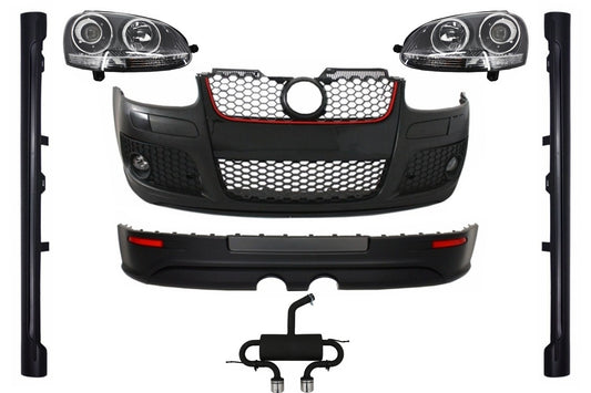Bodykit für VW Golf V 5 03–07 GTI R32 Look Scheinwerfer Xenon Auspuffanlage CarPartsTuning