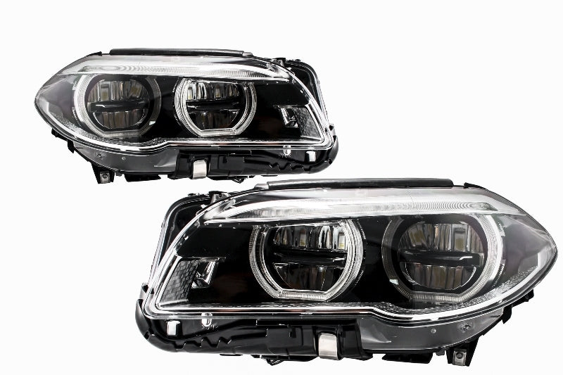 Voll LED Angel Eyes Scheinwerfer für BMW 5er F10 F11 LCI 14-17 CarPartsTuning