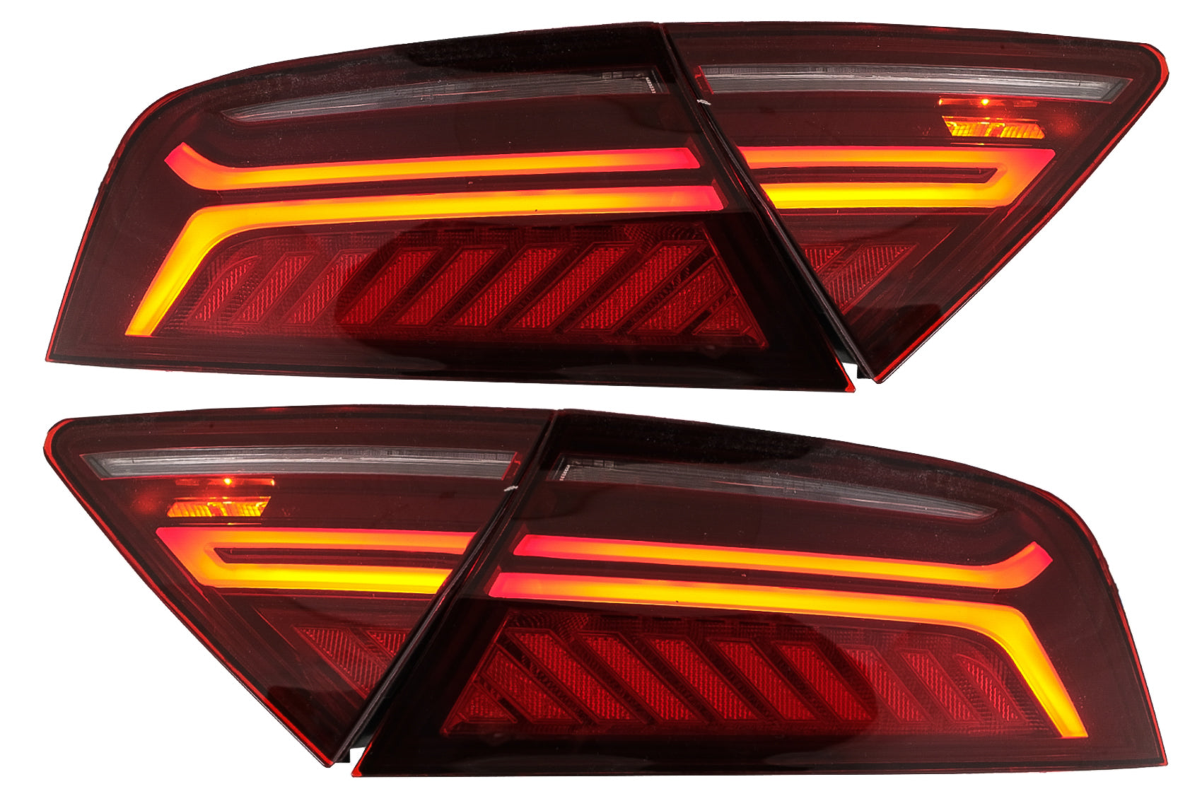 LED Rückleuchten Kirsche rot Rauch für Audi A7 4G 2010-2014 Facelift MOPF Look CarPartsTuning