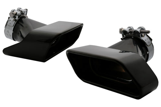 Auspuffblenden BMW 5 Limousine Touring F10 F11 F18 550i V8 LCI Square Look CarPartsTuning