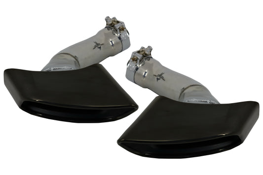 Auspuffblenden passend für BMW X6 E71 (2008-2014) V8 Design Schwarz KITT Professional Exhaust Systems