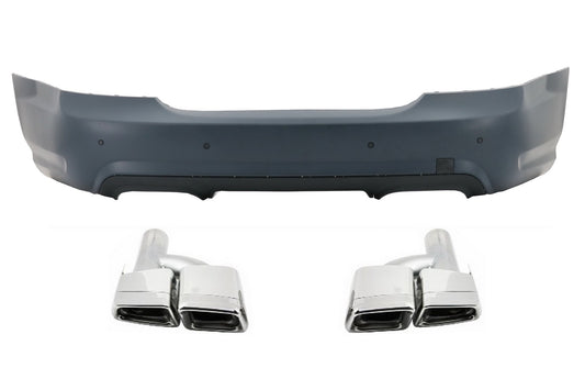 Heckstoßstange für Mercedes W221 S 2005-2010 S65 Look Auspuff Schalldämpfer Tipps CarPartsTuning