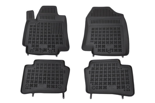 Fußmatten Gummimatten für HYUNDAI i20 2008-2014 Schwarz CarPartsTuning