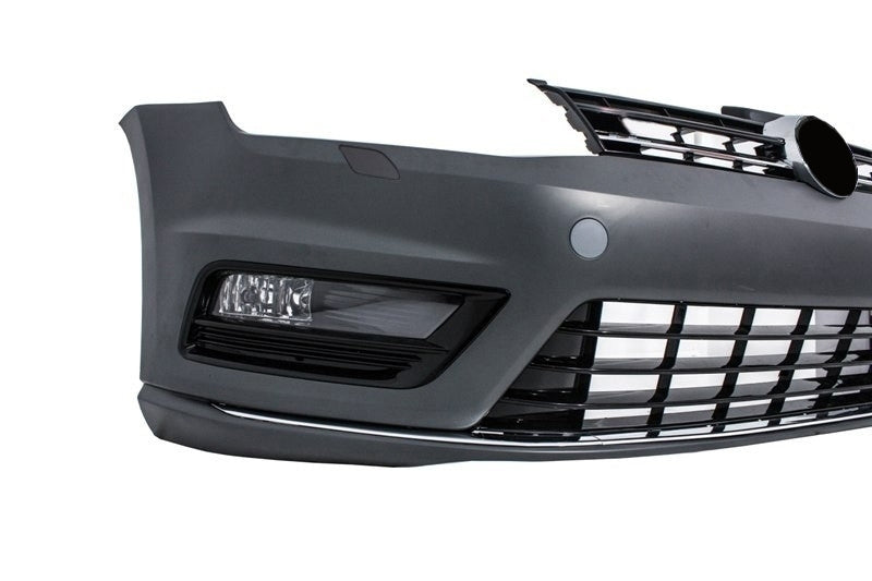 Frontstoßstange für VW Golf 7 VII 2013-2017 R-Line Look Untere Verlängerung Nebellichter CarPartsTuning