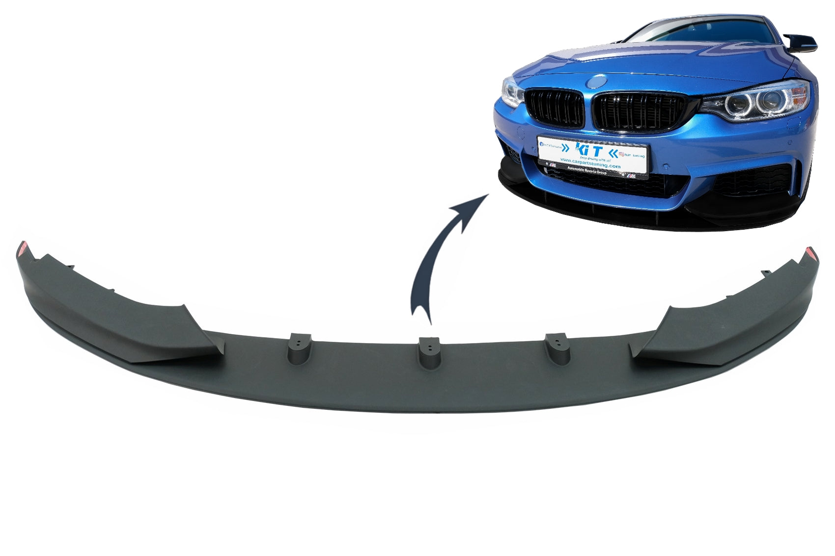 Frontstoßstange Spoilerlippe für BMW 4er F32 F33 F36 2013-2019 M-Design CarPartsTuning
