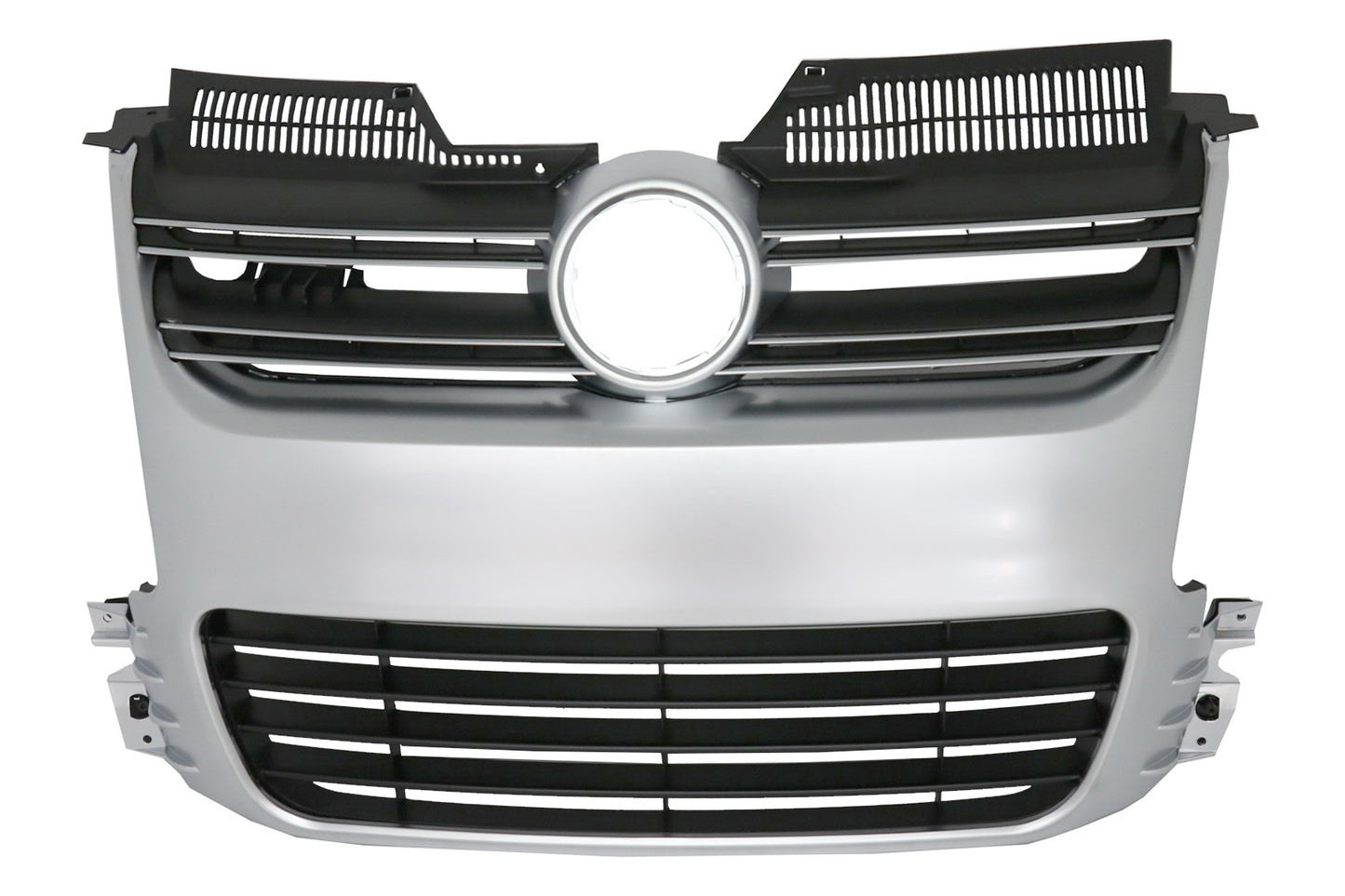 Kühlergrill für VW Golf 5 V 2003-2007 R32 Design Gitter Gebürstetes Aluminium CarPartsTuning