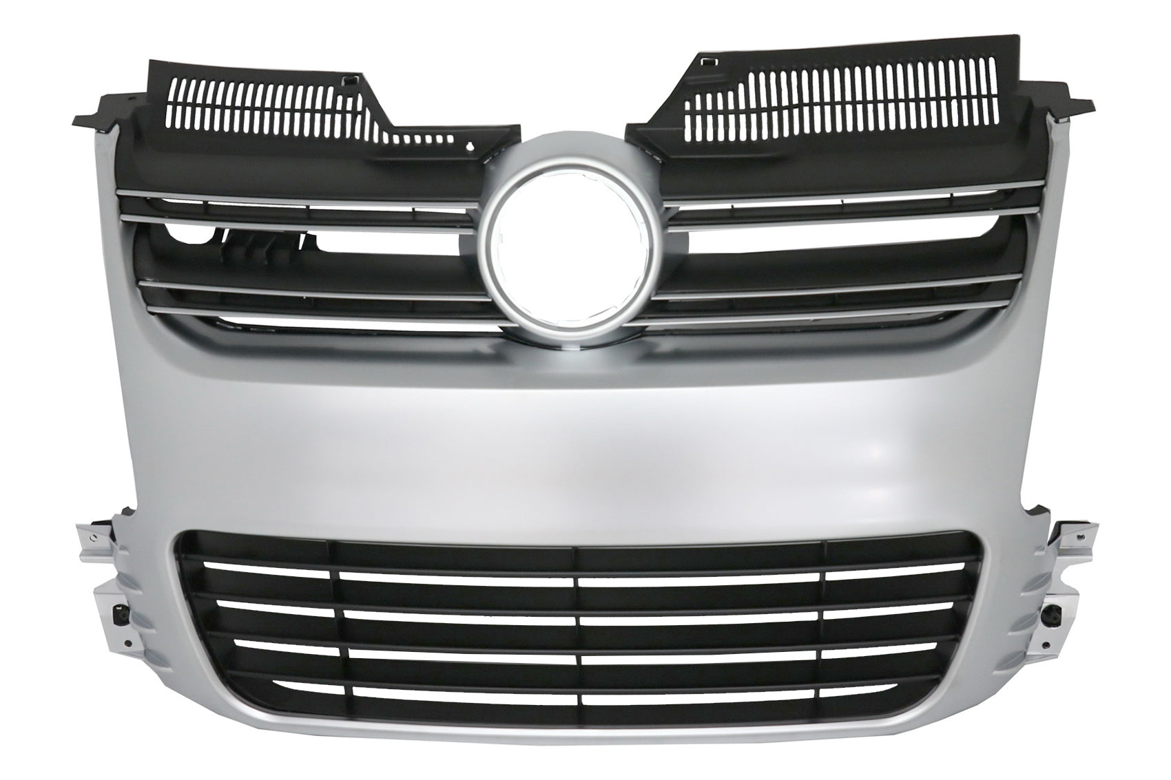 Kühlergrill für VW Golf 5 V 2003-2007 R32 Design Gitter Gebürstetes Aluminium CarPartsTuning