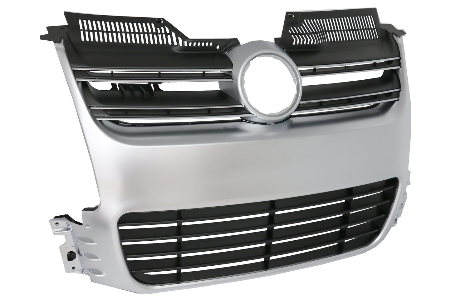 Kühlergrill für VW Golf 5 V 2003-2007 R32 Design Gitter Gebürstetes Aluminium CarPartsTuning