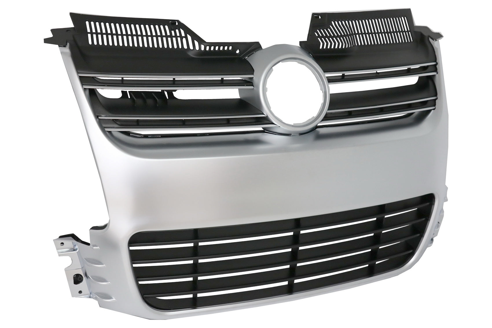Kühlergrill für VW Golf 5 V 2003-2007 R32 Design Gitter Gebürstetes Aluminium CarPartsTuning