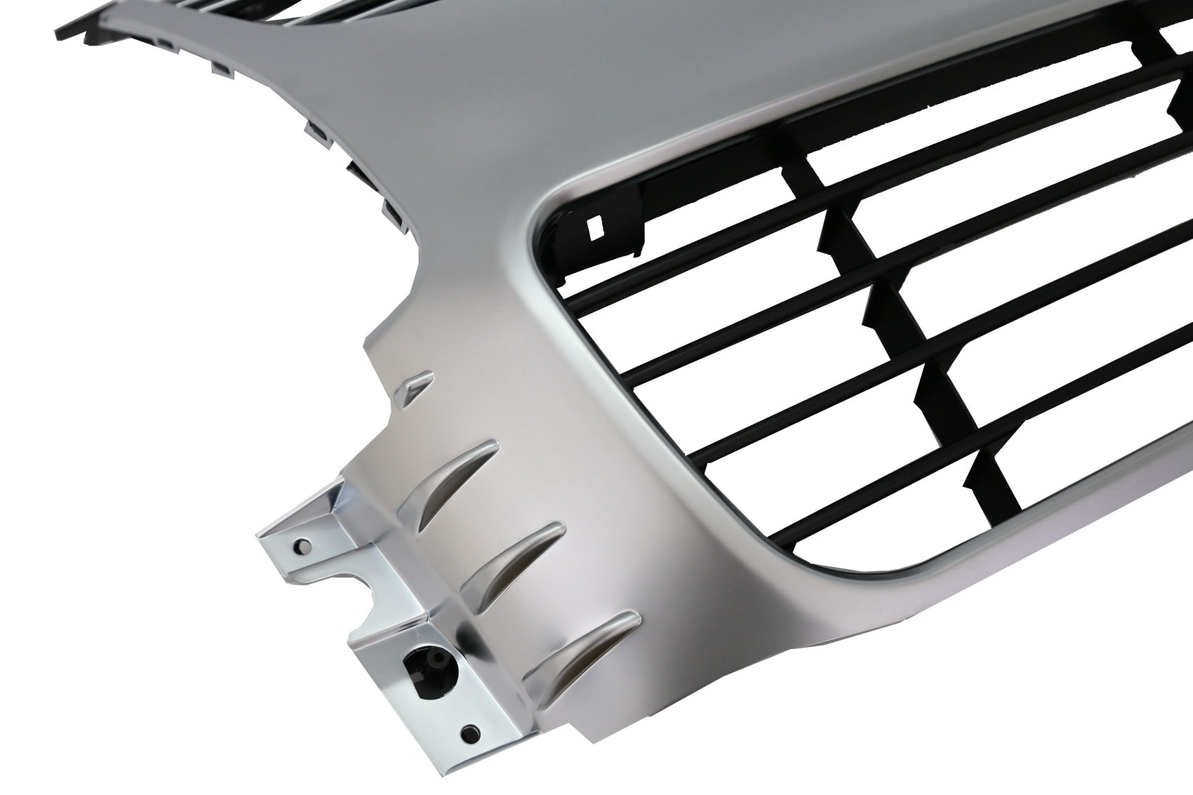 Kühlergrill für VW Golf 5 V 2003-2007 R32 Design Gitter Gebürstetes Aluminium CarPartsTuning