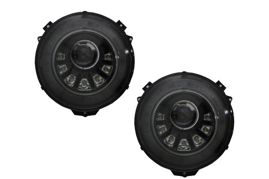 Scheinwerfer Bi-Xenon LED für Mercedes W463 G 05-17 M Square-Look Flowing CarPartsTuning