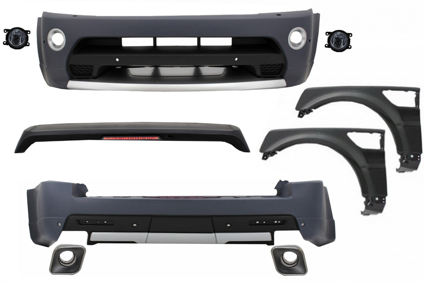 Bodykit Mit Vorderen Kotflügeln Passend Für Land Range Rover Sport L320 Facelift (2009-2013) Autobiographie-Design KITT