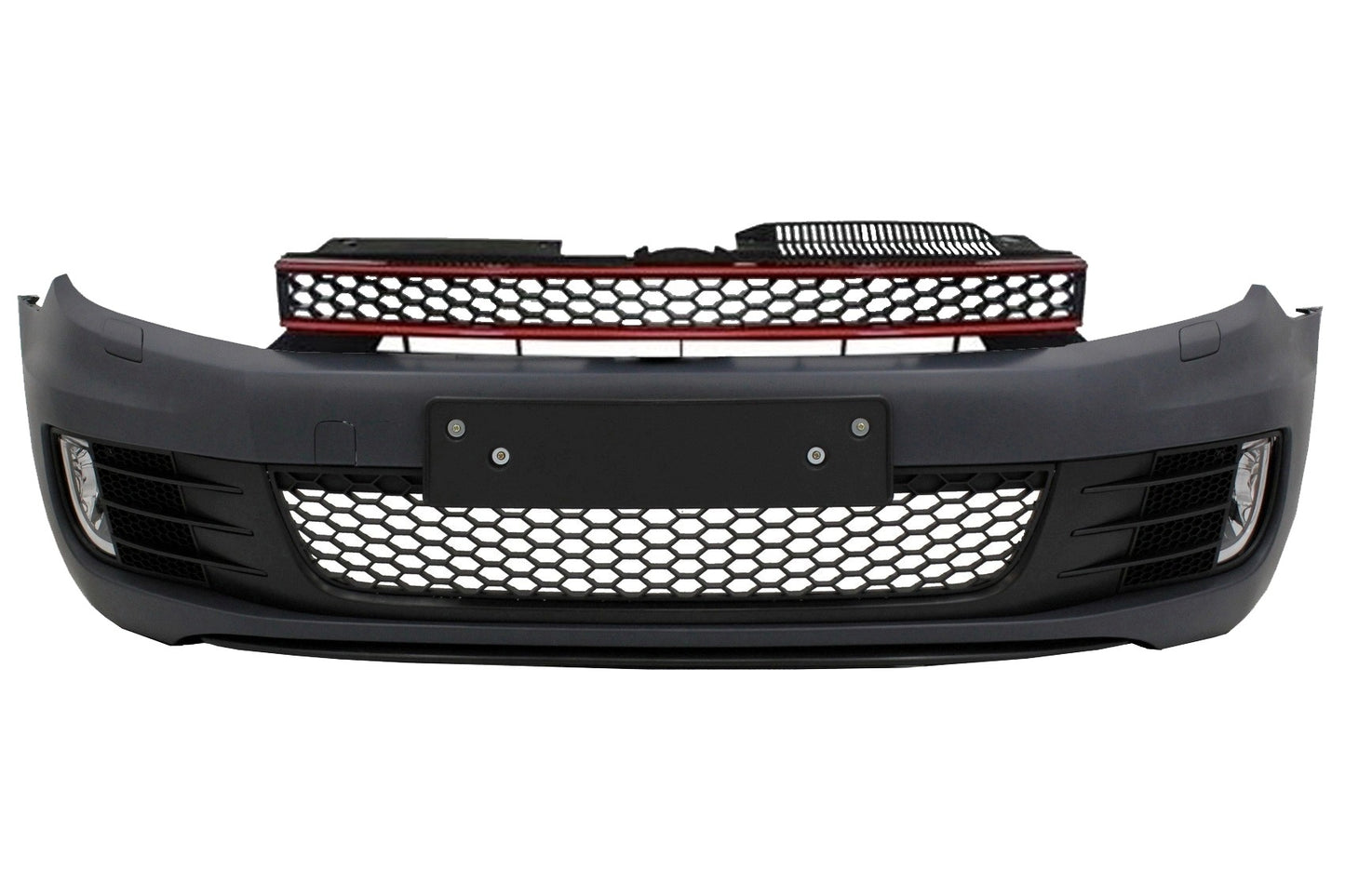Frontstoßstange für VW Golf VI Golf 6 2008-2013 Kühlergrill GTI Look ohne PDC- CarPartsTuning