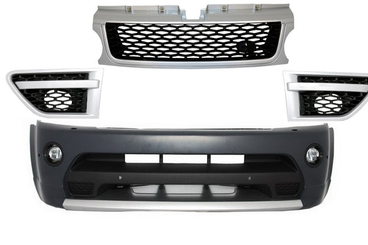 Stoßstange für Sport 2009-2013 L320 Autobiographie Look Gitter Graues Silber CarPartsTuning