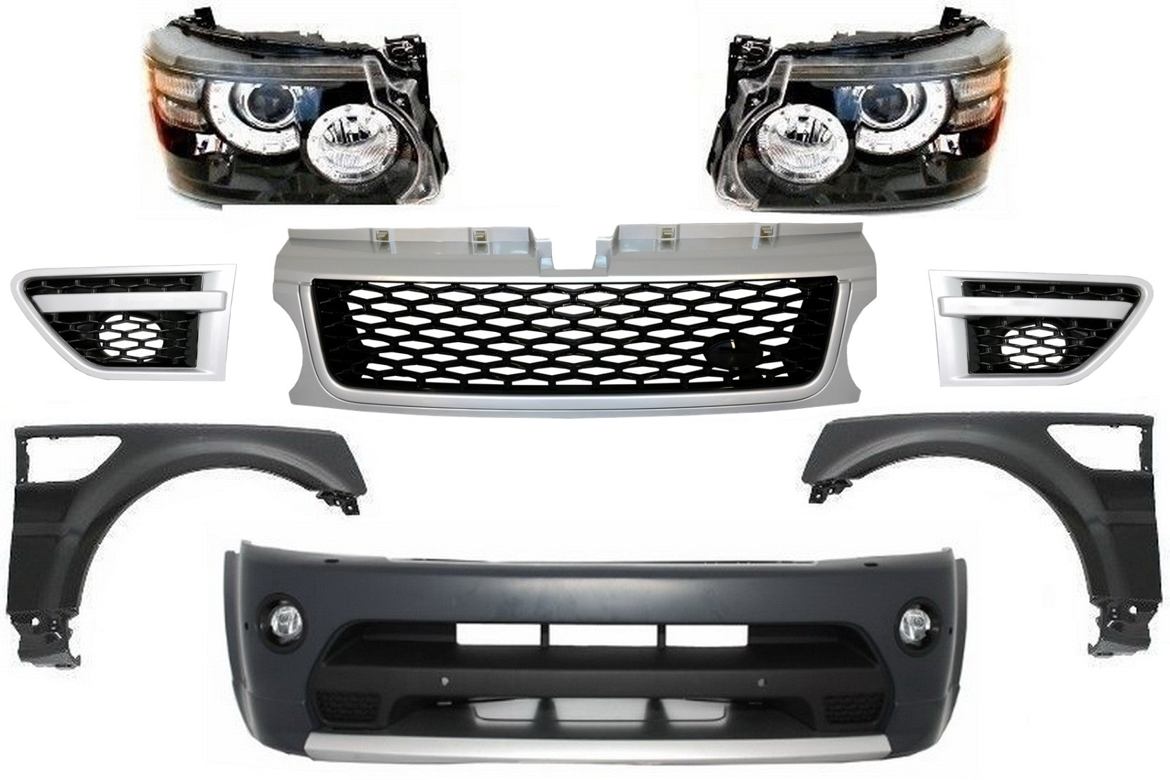 Facelift Umwandlung für Sport 2005-2013 L320 Autobiographie Look Scheinwerfer CarPartsTuning