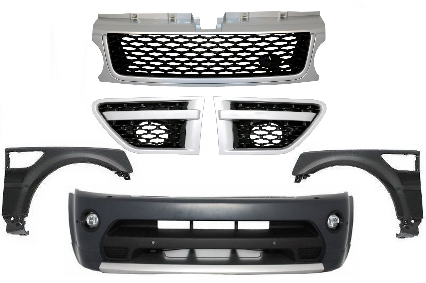 Kit Facelift Umwandlung für Sport 05-13 L320 Autobiography Look Gitter Kotflügel CarPartsTuning