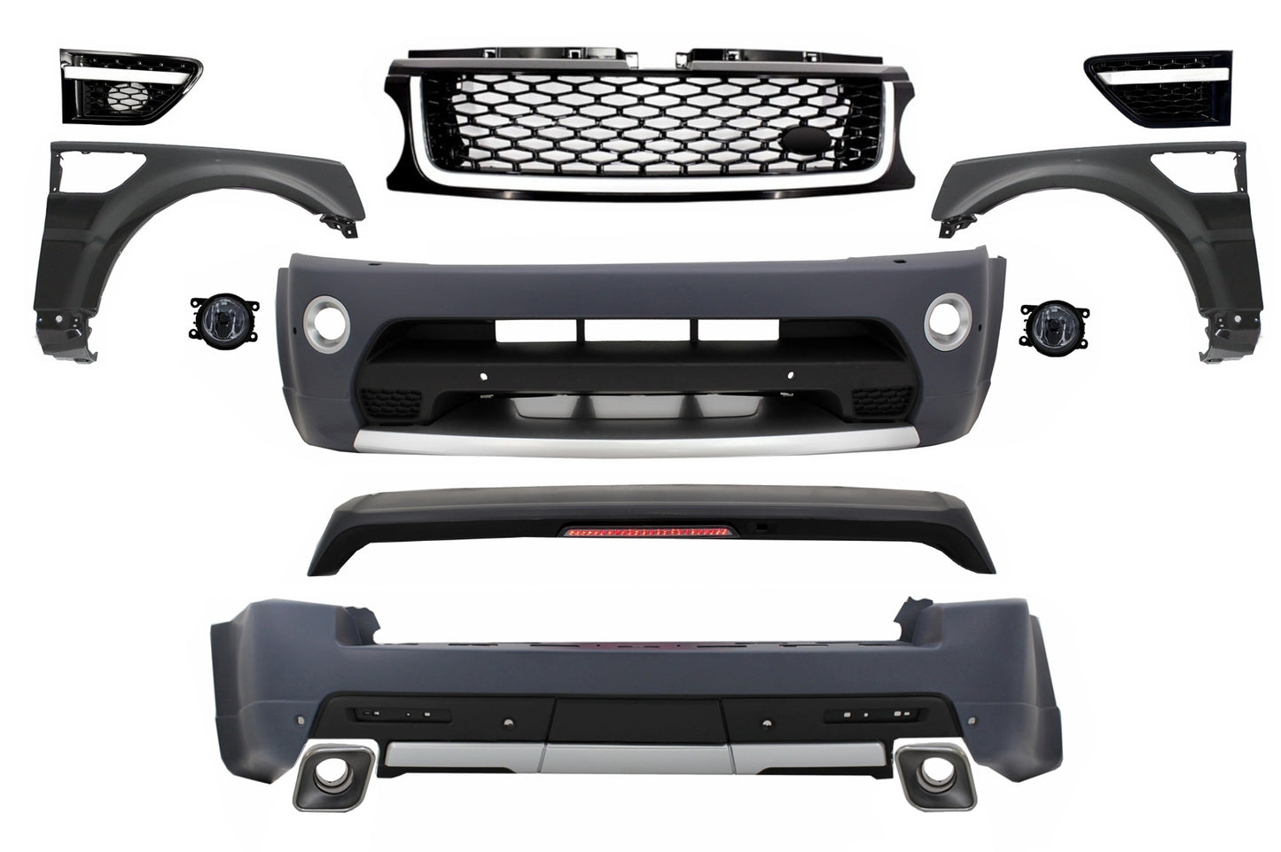 Bodykit Mit Vorderen Kotflügeln Passend Für Land Range Rover Sport L320 Facelift (2009-2013) Autobiographie-Design KITT