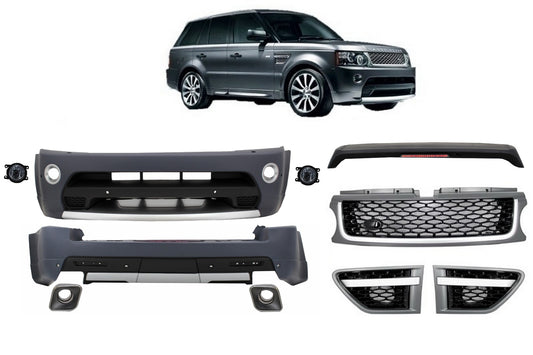 Bodykit Passend Für Land Range Rover Sport L320 Facelift (2009-2013) Autobiography Design Platinum Black Kühlergrill Edition KITT