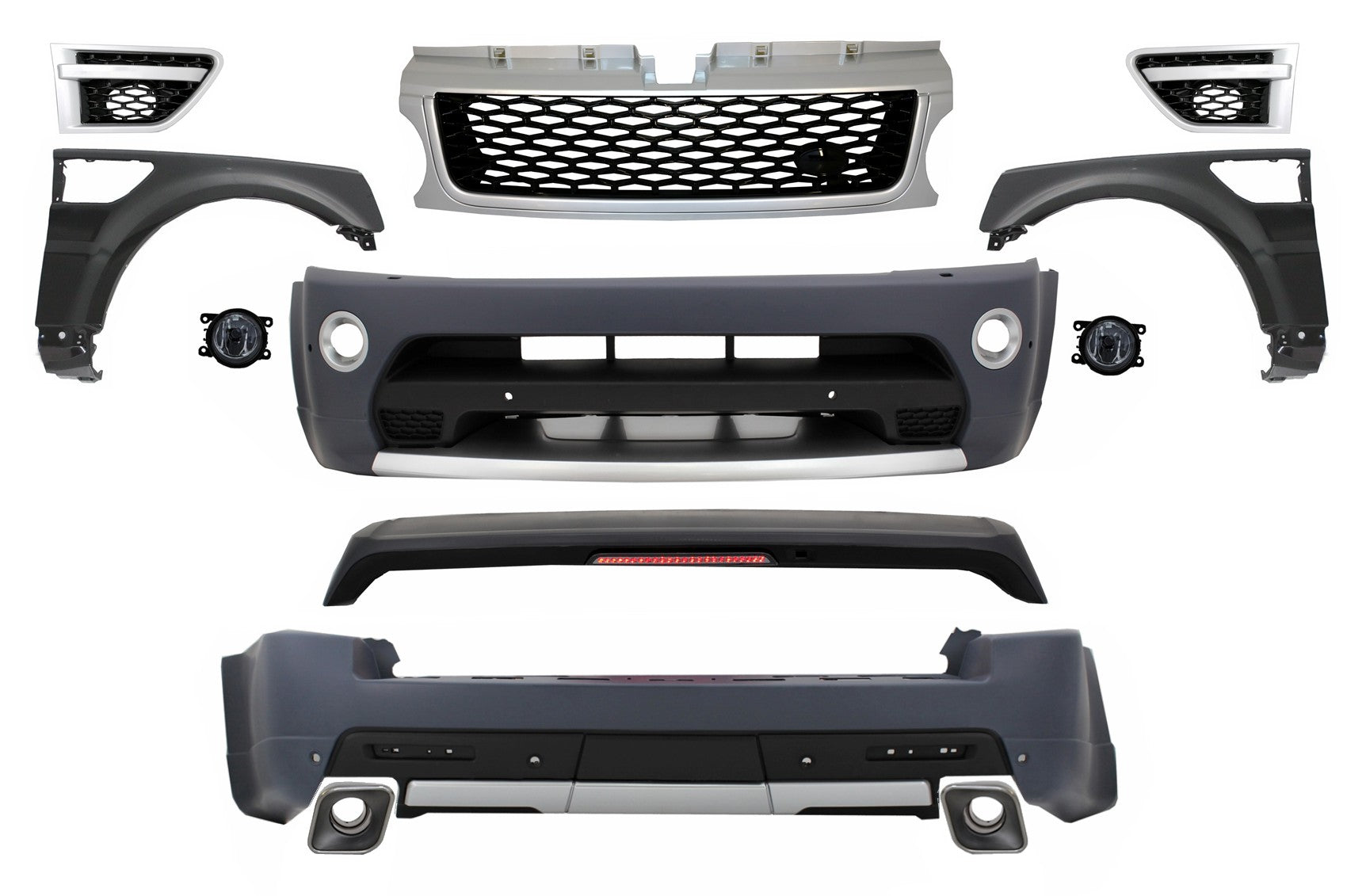 Bodykit für Rover Sport L320 Facelift 2009-2013 Autobiography Look Dachspoiler CarPartsTuning