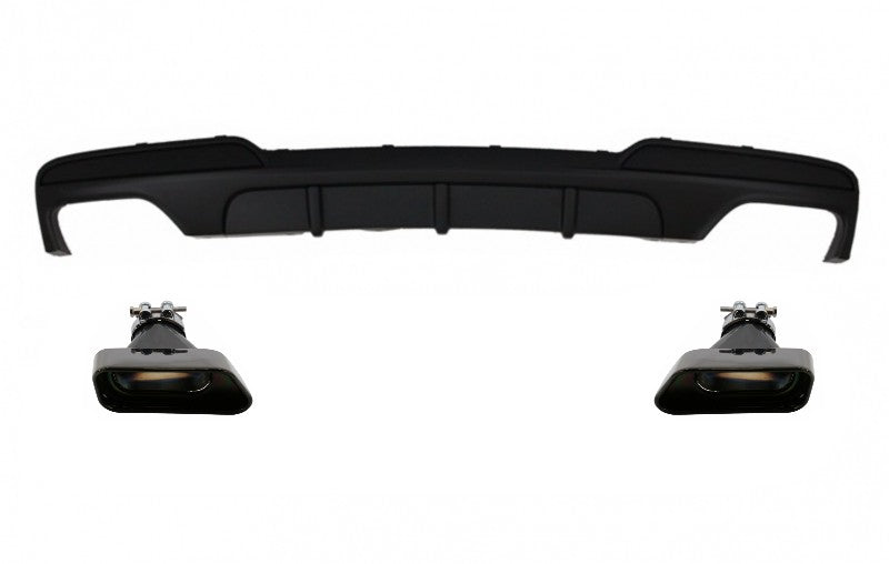 Luftdiffusor für BMW F10 5er M-Performance Schalldämpferspitzen V8 LCI Square CarPartsTuning