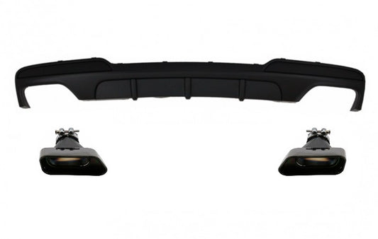 Luftdiffusor für BMW F10 5er M-Performance Schalldämpferspitzen V8 LCI Square CarPartsTuning