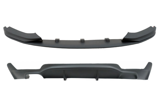Diffusor Links Doppelt Auslauf für BMW 4 F32 F33 F36 2013-2019 Spoilerlippe M Look CarPartsTuning