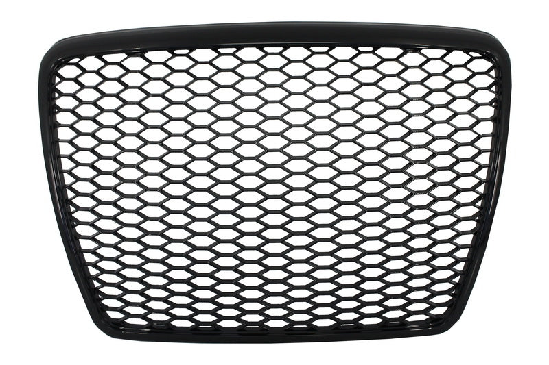 Frontgrill ohne Emblem für Audi A6 4F 4F2 C6 04-11 RS Design Schwarz Carpartstuning Austria