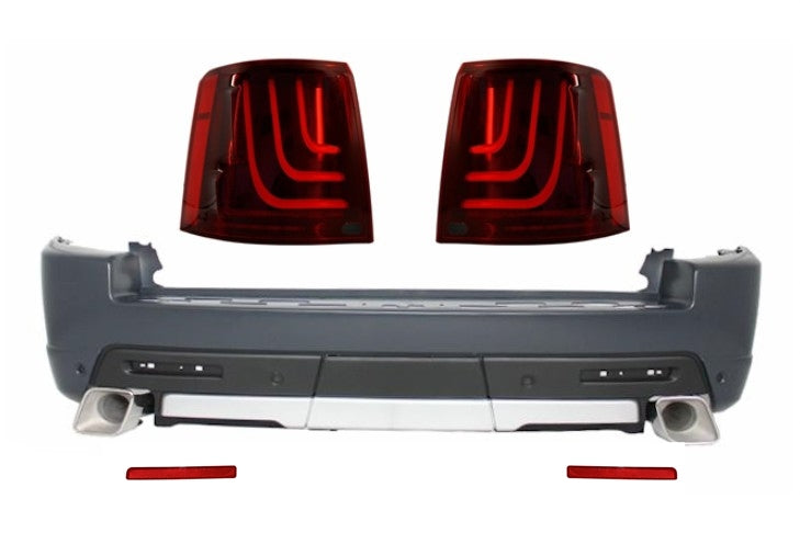 Heckstoßstange Passend Für Land Range Rover Sport L320 (2005-2013) Autobiography Design Mit Rückleuchten Glohh Gl-3 KITT