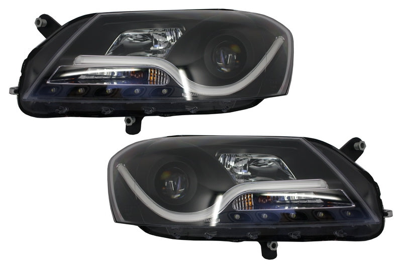Lichtleiste LED DRL Scheinwerfer für VW Passat B7 10.2010-10.2014 Schwarz Carpartstuning Austria