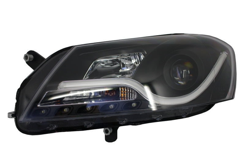 Lichtleiste LED DRL Scheinwerfer für VW Passat B7 10.2010-10.2014 Schwarz Carpartstuning Austria