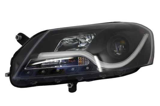 Lichtleiste LED DRL Scheinwerfer für VW Passat B7 10.2010-10.2014 Schwarz Carpartstuning Austria