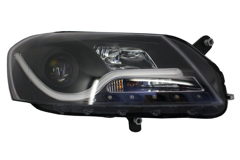 Lichtleiste LED DRL Scheinwerfer für VW Passat B7 10.2010-10.2014 Schwarz Carpartstuning Austria