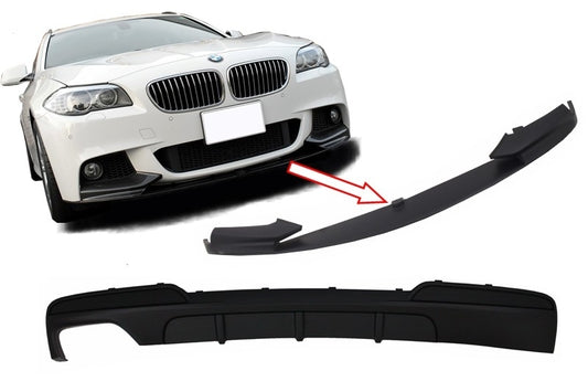 Luftverteiler für BMW F10 F11 5er 11-17 Heckspoilerlippe M-Performance Look CarPartsTuning