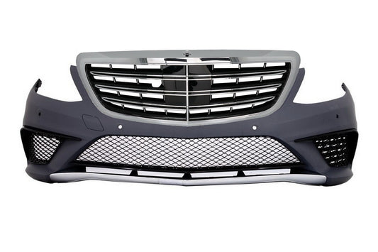 Frontstoßstange für Mercedes W222 S-Klasse 13-17 S63 Design PDC Frontgrill Chrom CarPartsTuning