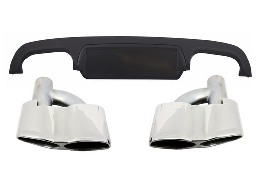 Stoßstangendiffusor für Mercedes S-Klasse W221 05-13 Auspuffspitzen CarPartsTuning