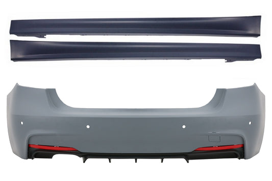 Hintere Stoßstange für BMW 3er F30 2011+ M-Technik Look Seitenschweller CarPartsTuning