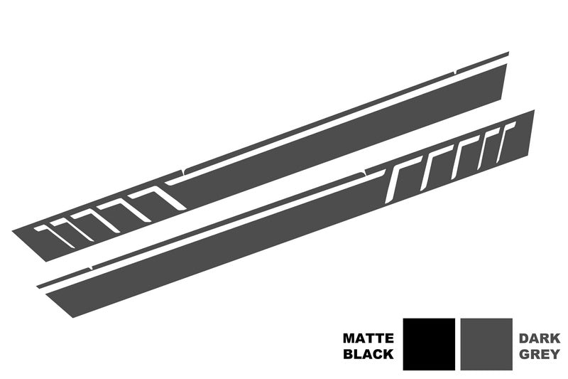 Seitenaufkleber Vinyl Dunkelgrau passend für MERCEDES G-Klasse W463 (1989-2017) KITT