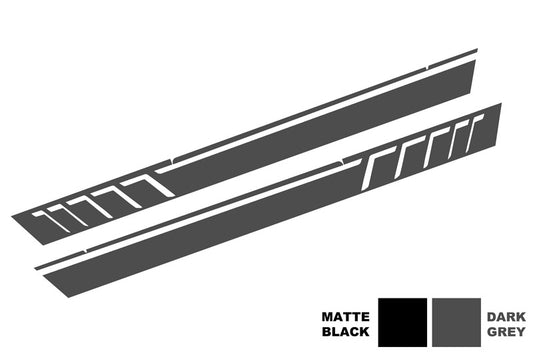 Seitenaufkleber Vinyl Dunkelgrau passend für MERCEDES G-Klasse W463 (1989-2017) KITT