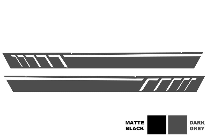 Seitenaufkleber Vinyl Dunkelgrau passend für MERCEDES G-Klasse W463 (1989-2017) KITT