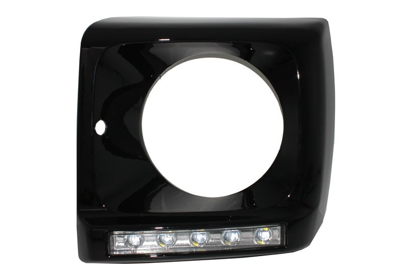 Abdeckungen LED DRL für Mercedes G W463 89-12 G65 Scheinwerfer Bi-Xenon Look CarPartsTuning