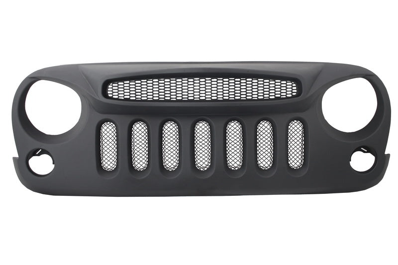 Kühlergrill für JEEP Wrangler Rubicon JK 07-17 Integriertem Mesh Specter Mask CarPartsTuning