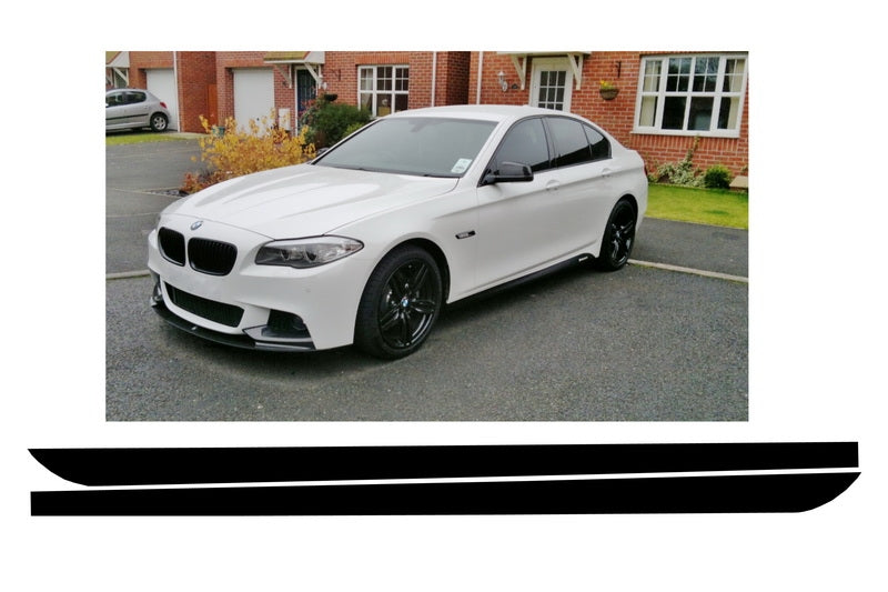 Seitenaufkleber Aufkleber Vinyl Matt-schwarz für BMW 5 F10 F11 2011+ M-Performance Look CarPartsTuning