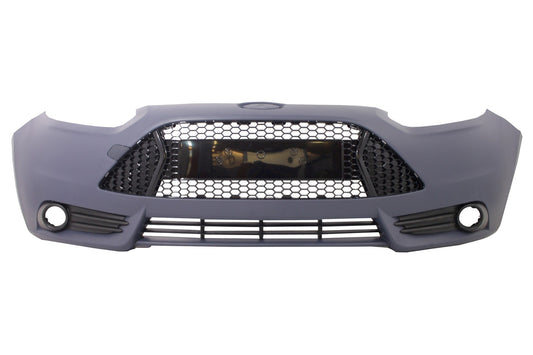 Stoßstange für Ford Focus MK3 11-14 ST Look Add-On Dachspoiler Wabengitter CarPartsTuning