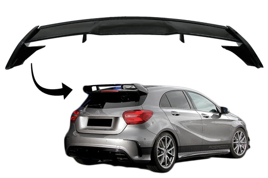 Dachspoiler passend für Mercedes A-Klasse W176 (2012-2018) A45 Design Piano Black KITT