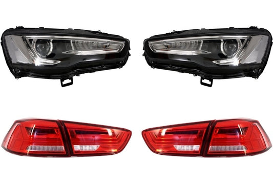 Scheinwerfer LED DRL für MITSUBISHI Lancer EVO X 07-17 LED Rücklichter CarPartsTuning