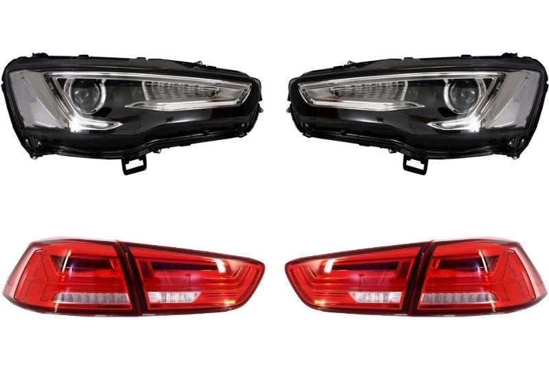 Scheinwerfer LED DRL für MITSUBISHI Lancer EVO X 07-17 LED Rücklichter CarPartsTuning