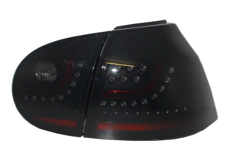 LED Rückleuchten für VW Golf V 5 Linkslenker 2004-2009 Rauch Extrem Schwarz Look CarPartsTuning