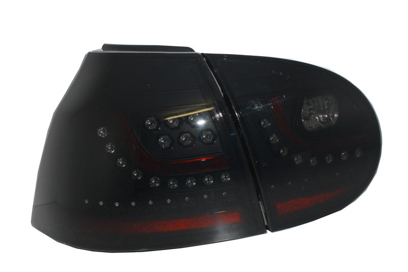 LED Rückleuchten für VW Golf V 5 Linkslenker 2004-2009 Rauch Extrem Schwarz Look CarPartsTuning