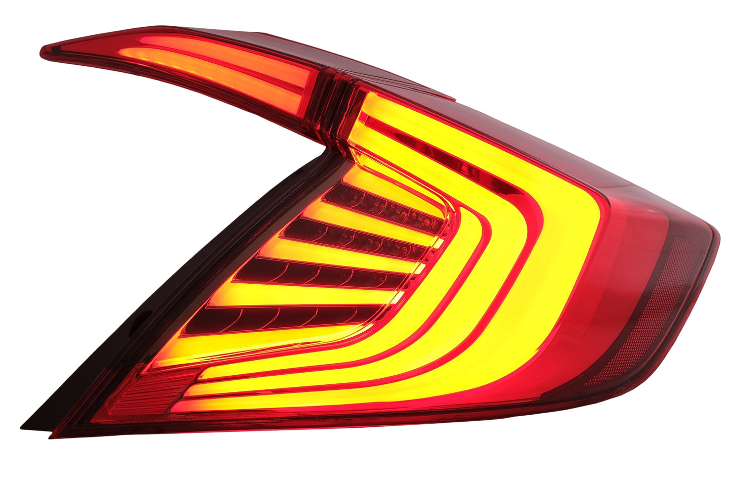 Rückleuchten Passend Für Honda Civic Mk10 FC / Fk (2016-Up) Limousine Full LED Light Bar Rot Schwarz KITT