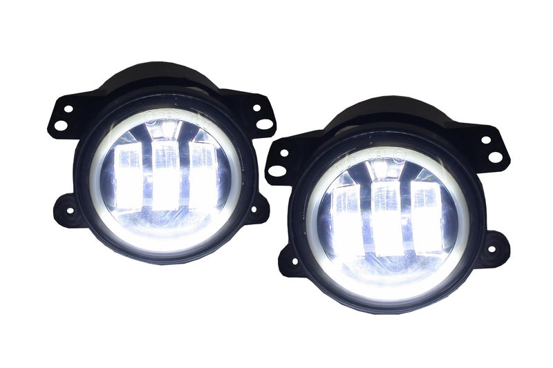 Nebellichter 4 Zoll volle LED angel Eye für JEEP Wrangler JK TJ LJ 2007-2017 CarPartsTuning